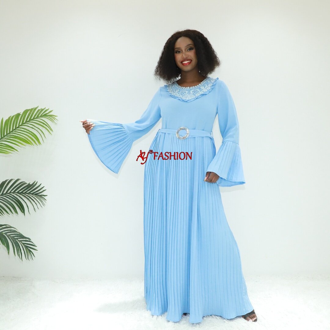 Trajes bordados abertos abaya 2023 sg722 vestido de vestido muçulmano da Nigéria vestido