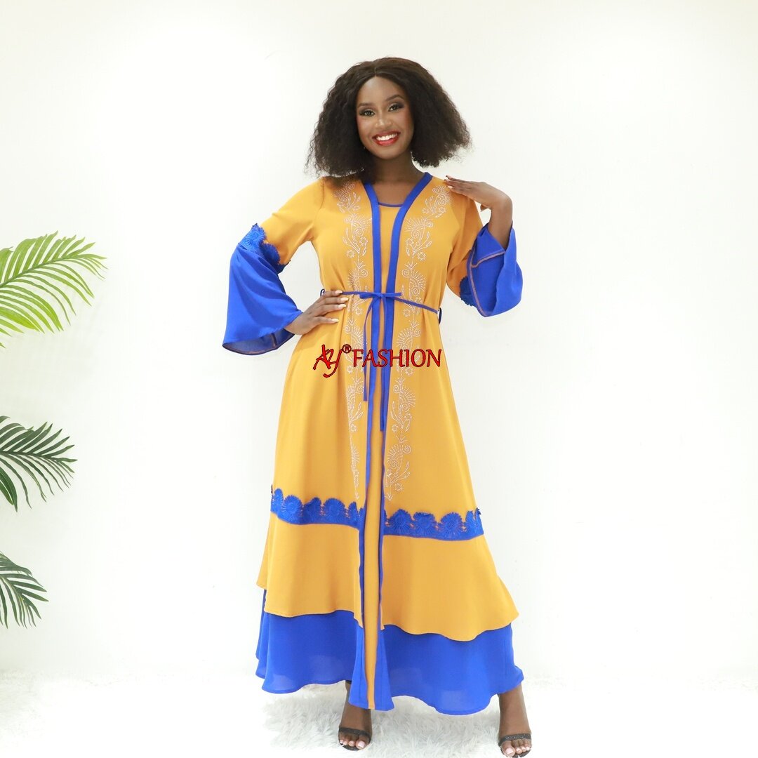 Afrique Vêtements Long Prayer Robe ordinaire attachée Hijab Sg724 Togo Kaftan Abaya