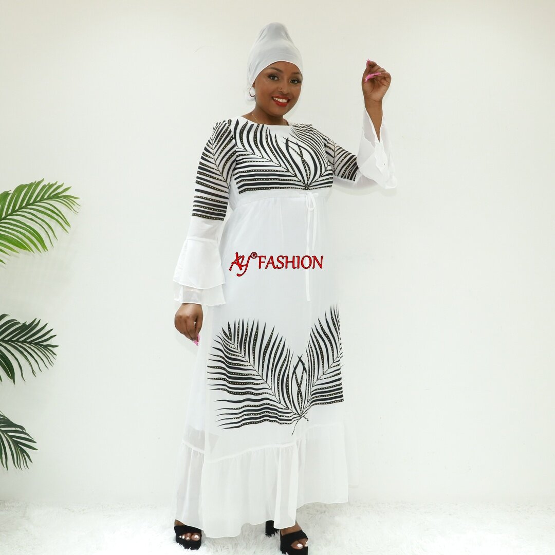 African clothing ladies high quality dresses W659F Cameroon kaftan Maxi dress