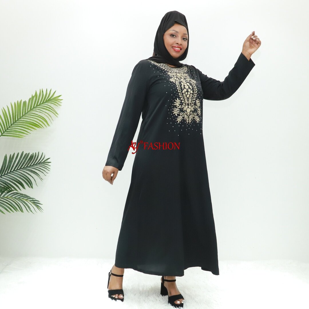 Elegant abaya stoned abaya dubai AY Fashion AN6013 Abidjan Fashion Hijab dress