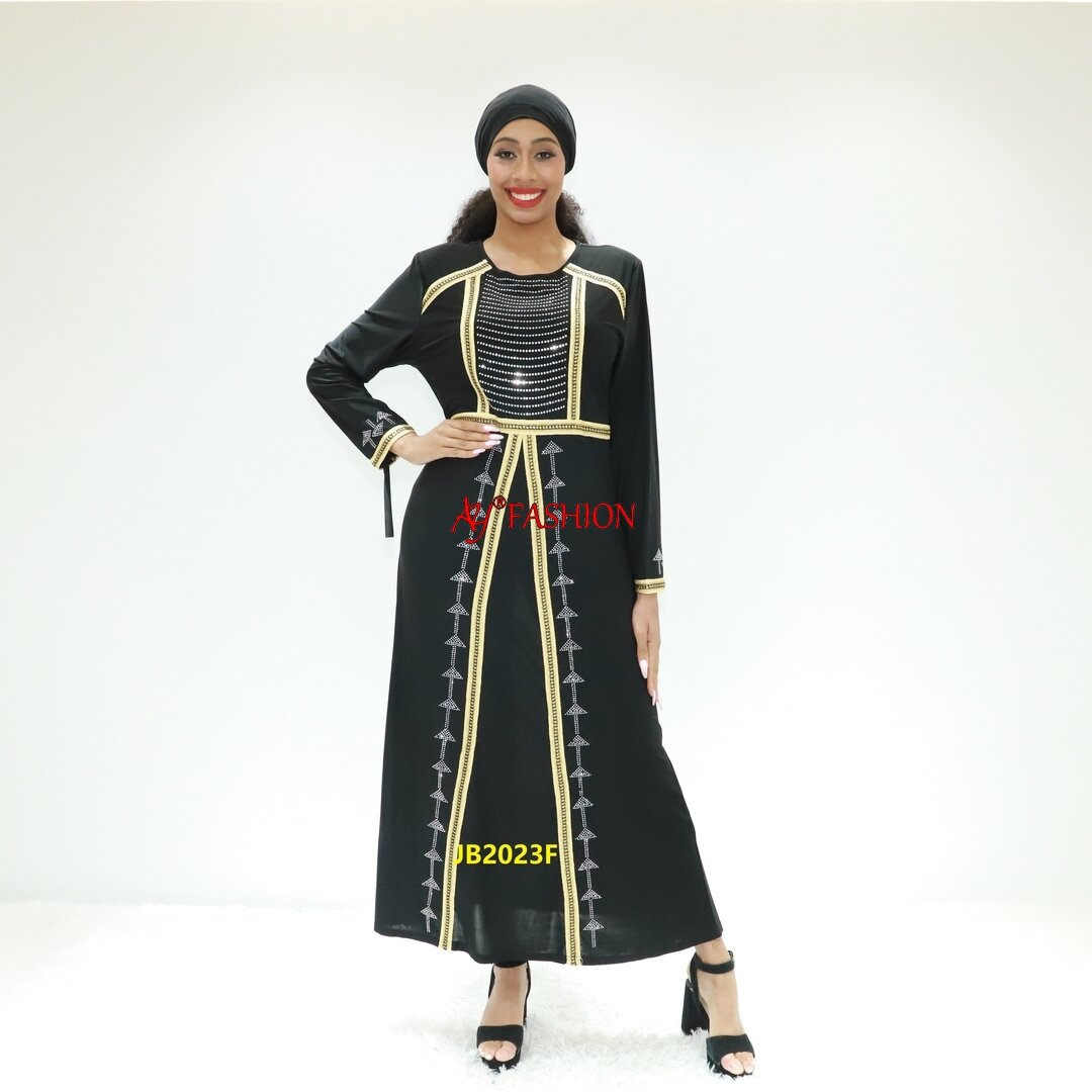 Muslim Women Abaya casual open abaya JB2023F Togo kaftan Islamic modesty dress