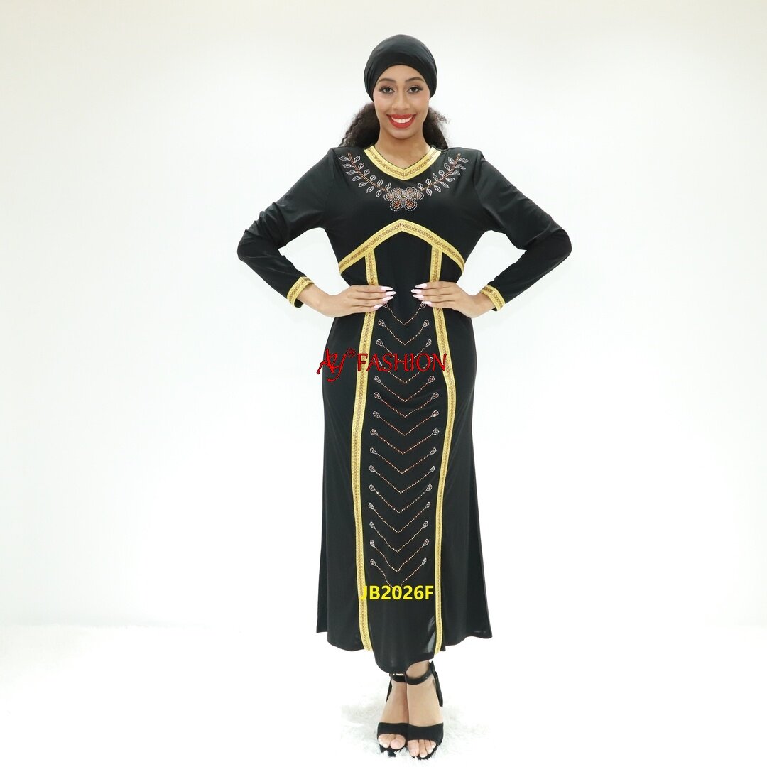 Elegant abaya vrouwen abaya JB2026F Cameroon caftan Islamic modesty dress