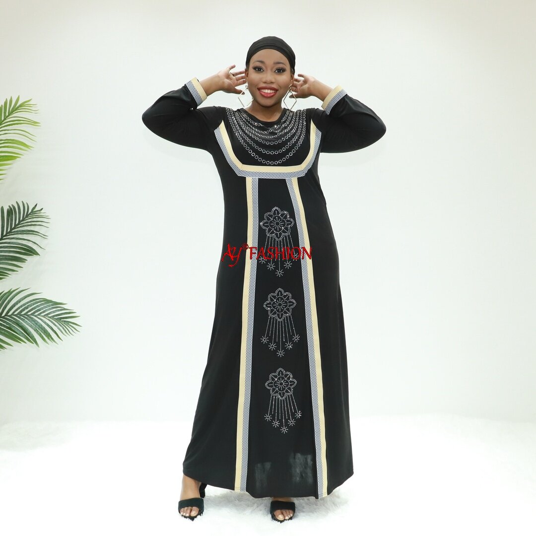 Élégant Abaya Abaya Custom JB2030f Nigeria Caftan Hijab Robe