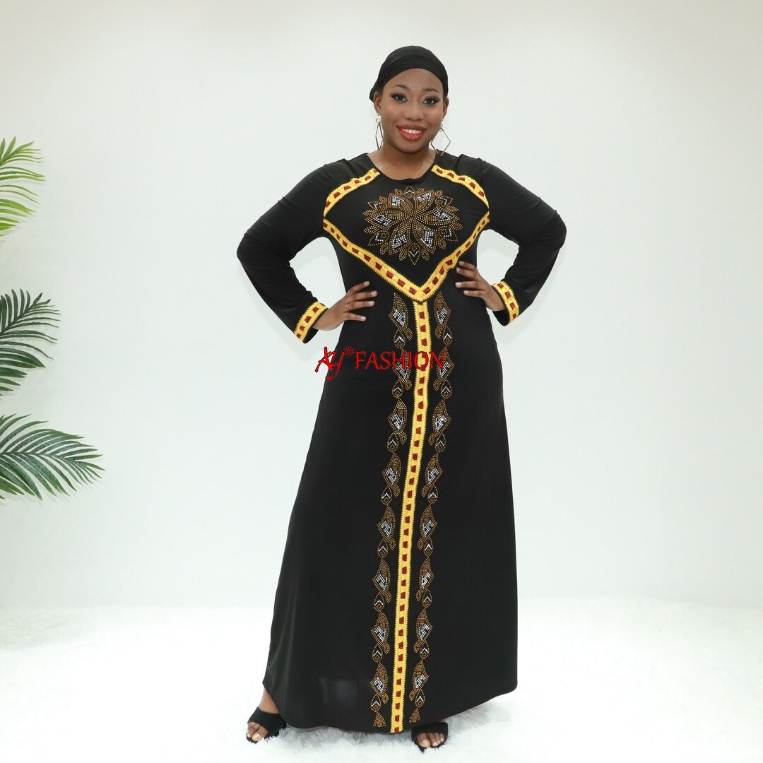 Vêtements musulmans Hidjab Abaya Turley JB2034f Cameroun Caftan Tradition de tenue musulmane traditionnelle