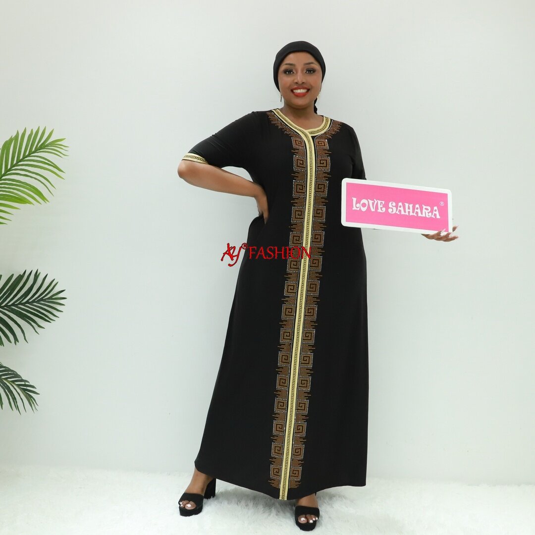 Bestickte Kleidung unter Slip Abaya JB2047f Ghana Cave Muslim Kleid