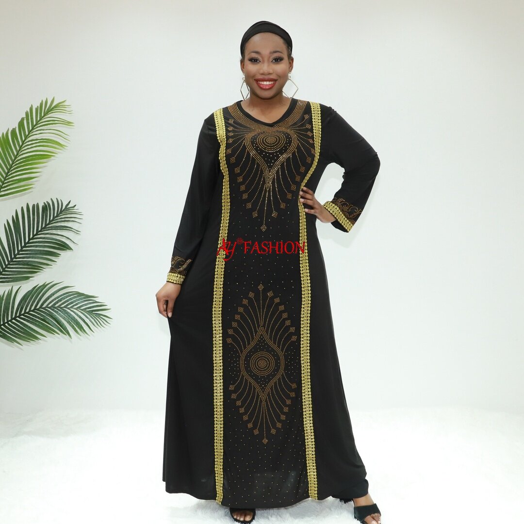 Bescheidene muslimische Kleidung Ramadan Abayas JB2063f Togo Boubou Hijab Kleid