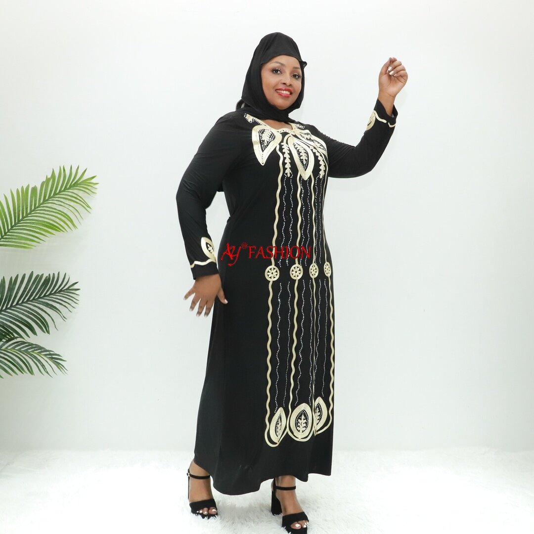 Vestido árabe de moda islámica Dubai JB2104F Camerún Abaya Vestido de modestia islámica