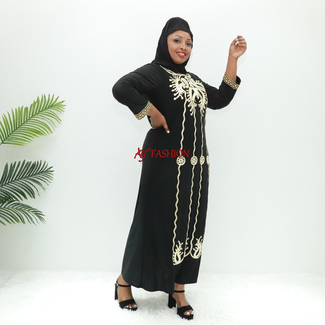 Bestickte Kleidung Chiffon Abaya Kleid JB2106f Kamerun Cave Araber Kleid