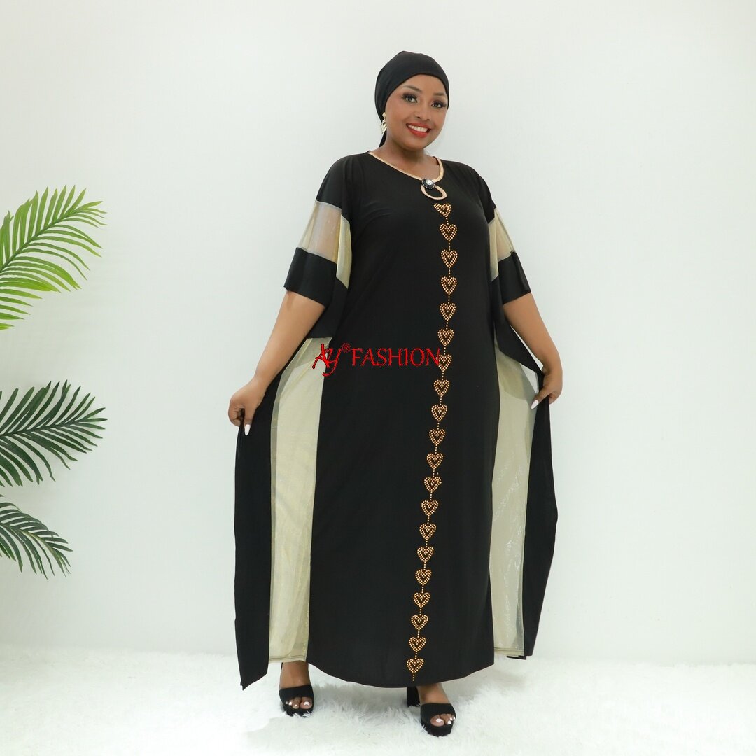 Modesta ropa musulmana Vestido maxi sin respaldo JB2115f Camerún Ropa Abaya