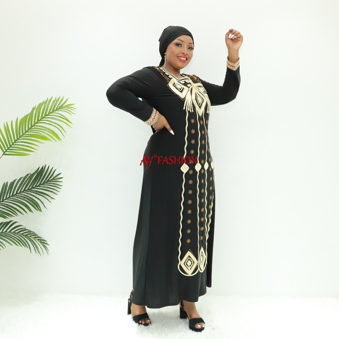 Modestes robes de vêtements musulmans abaya pour femme jb2119f abidjan abaya maxi robe