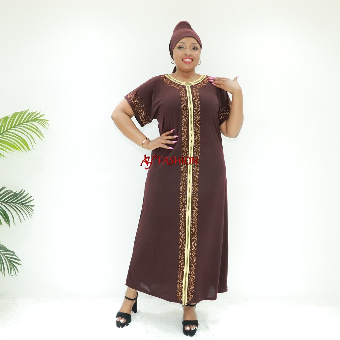 Mode islamique Naqab Abaya JB2134f Ghana Muslim Robe Hijab Robe