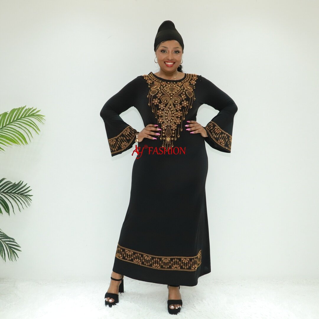 Vêtements musulmans Abaya Gros Chine JB2203f Ghana Boubou Tradition de tenue musulmane traditionnelle