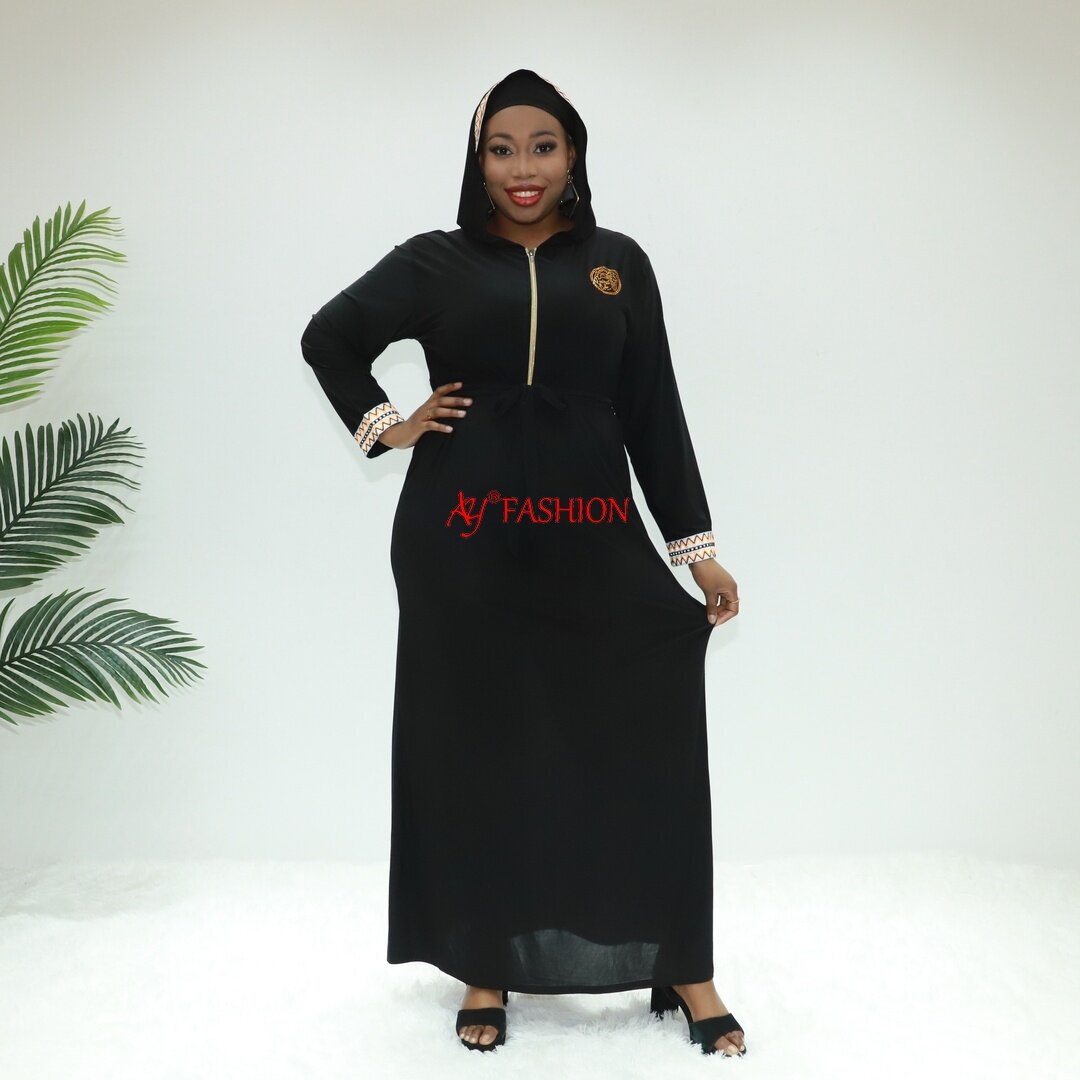 Muslimah Mode Nida Hijab Abaya PWA13 Abidjan Boubou Islamic Bodesty Kleid