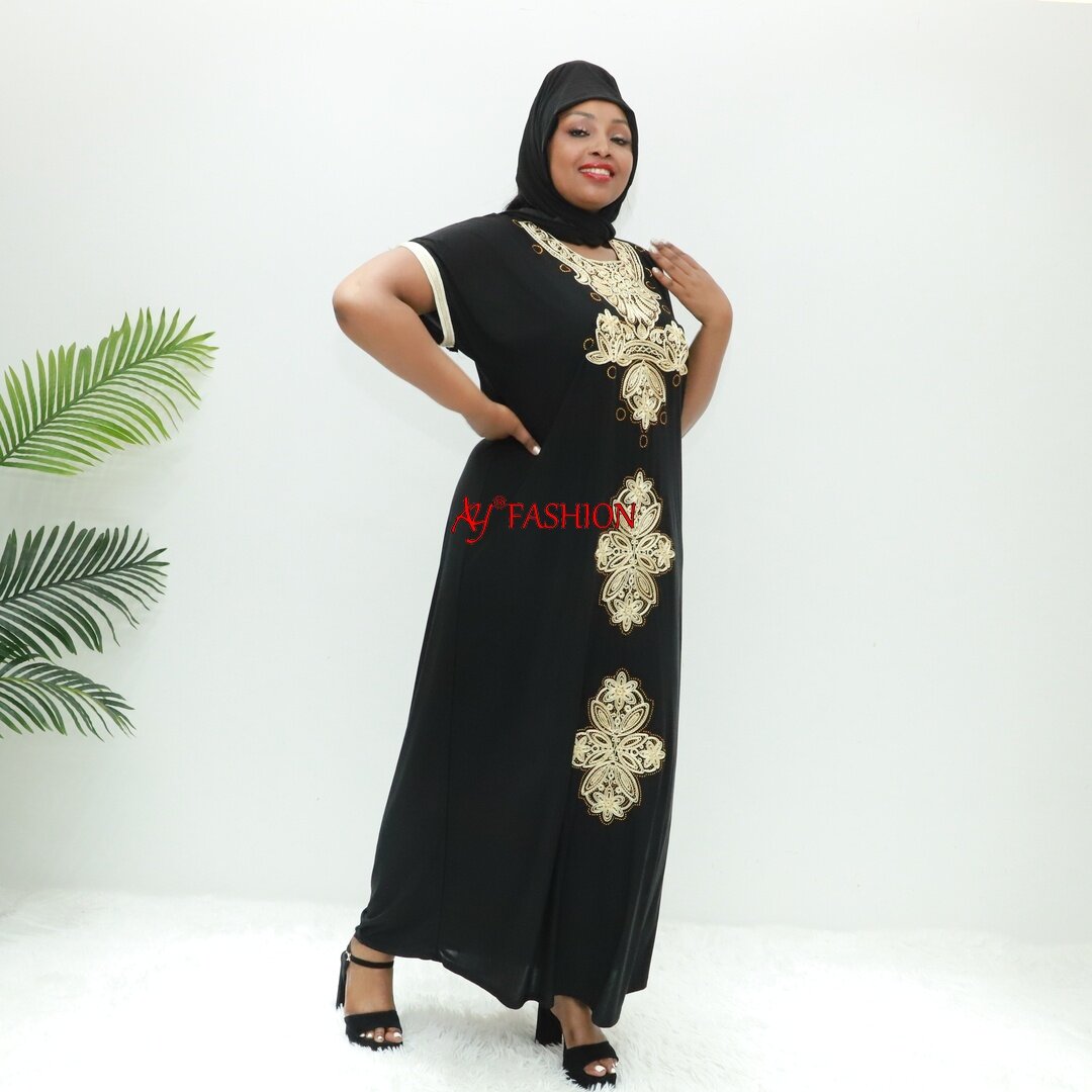 Мусульманские женщины одевайтесь в Бэйл Абайя Ай мода Pwb31f Abidjan Kaftan Muslimah Платье