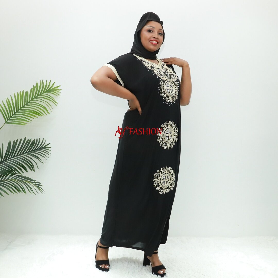 Muslimah mode prière musulmane Abaya PWB37f Nigeria Vêtements Muslim Robe