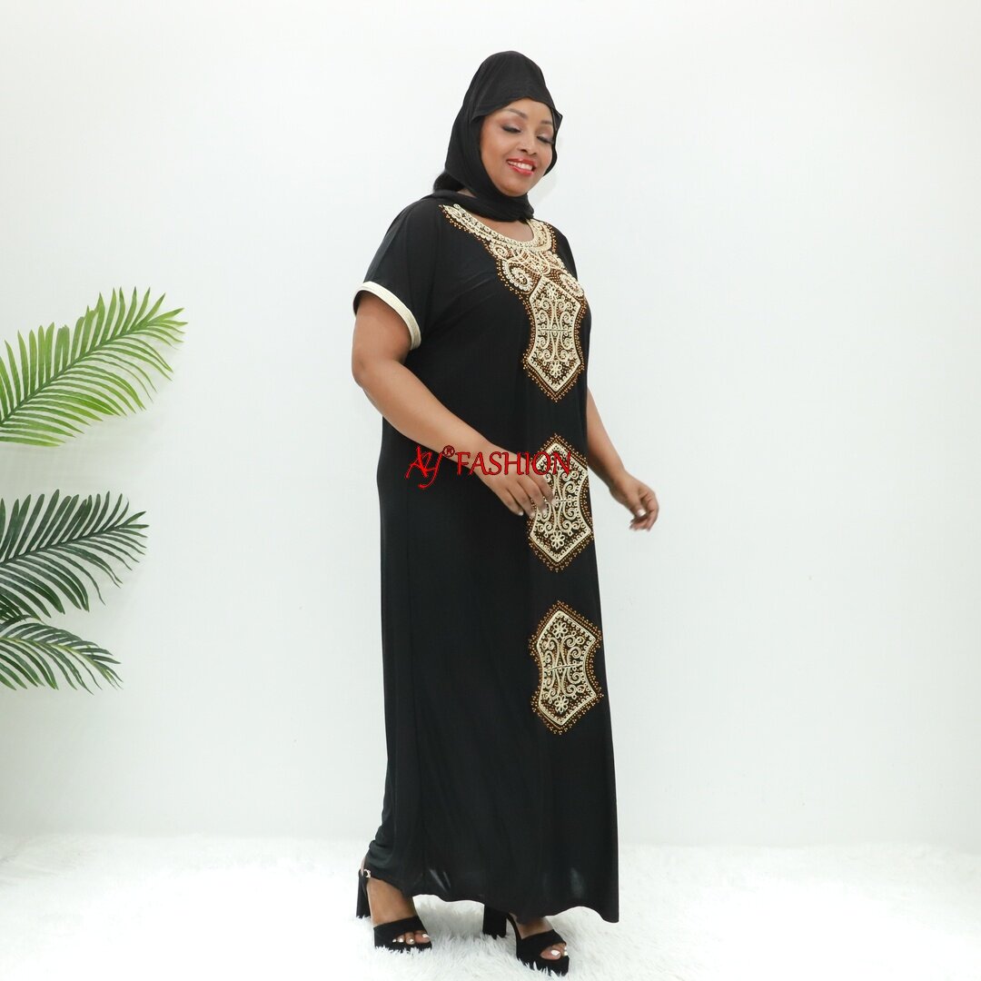 Muslimah Fashion Faith Maxi Robe PWB40F Cameroun Boubou Islamic Modesty Dress