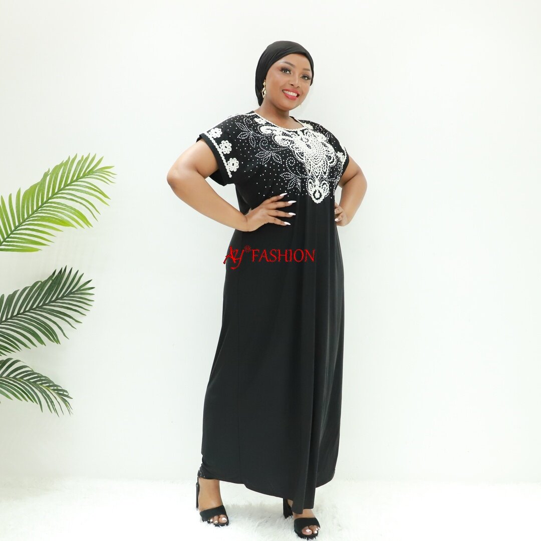 Diseñador de ropa musulmana Vestidos maxi PWB43f Camerún Vestido musulmán Vestido hijab