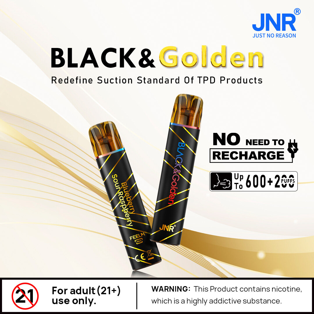 JNR® BLACK&GOLDEN Disposable Vape - 2ml