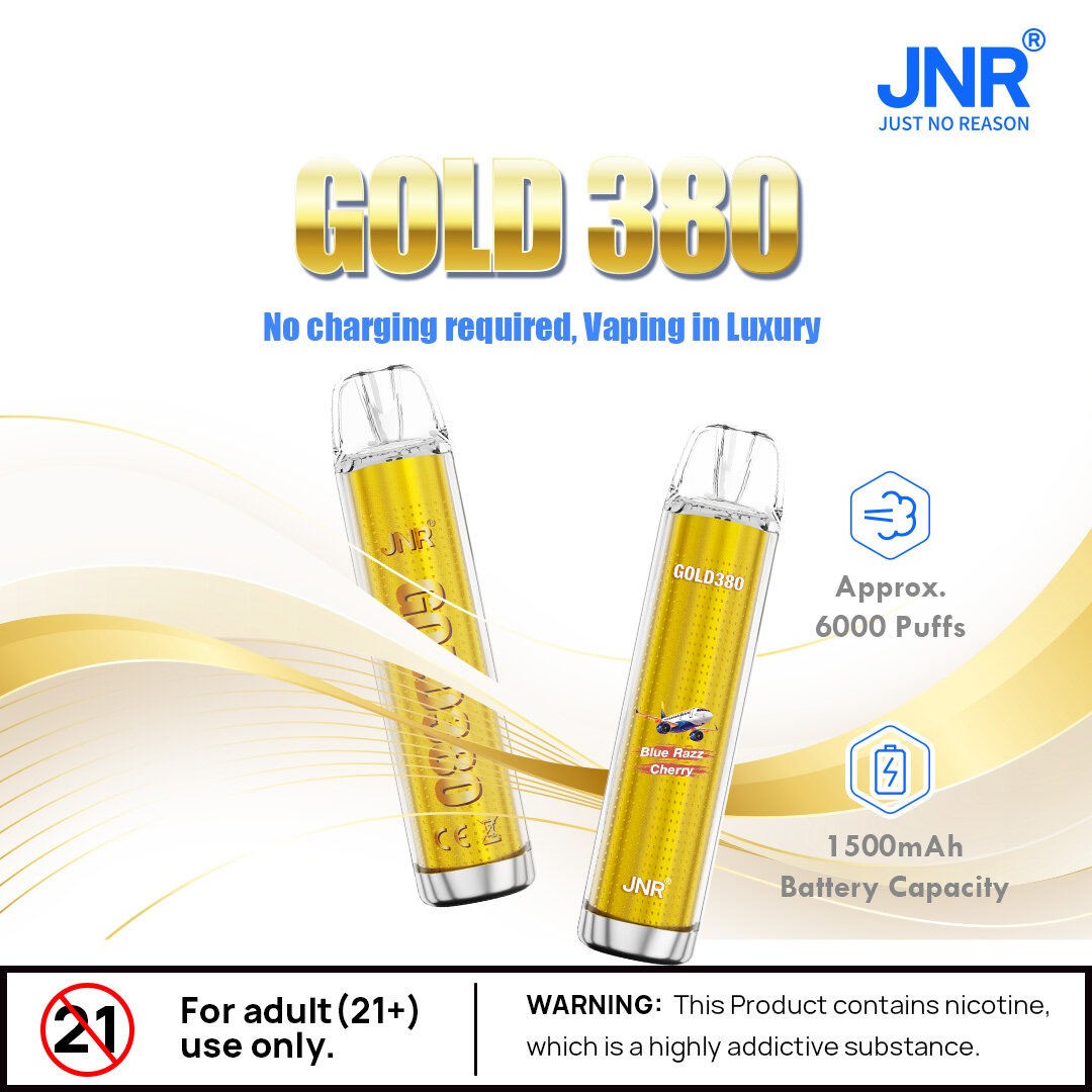 JNR® GOLD380 Disposable Vape - 1500 mAh