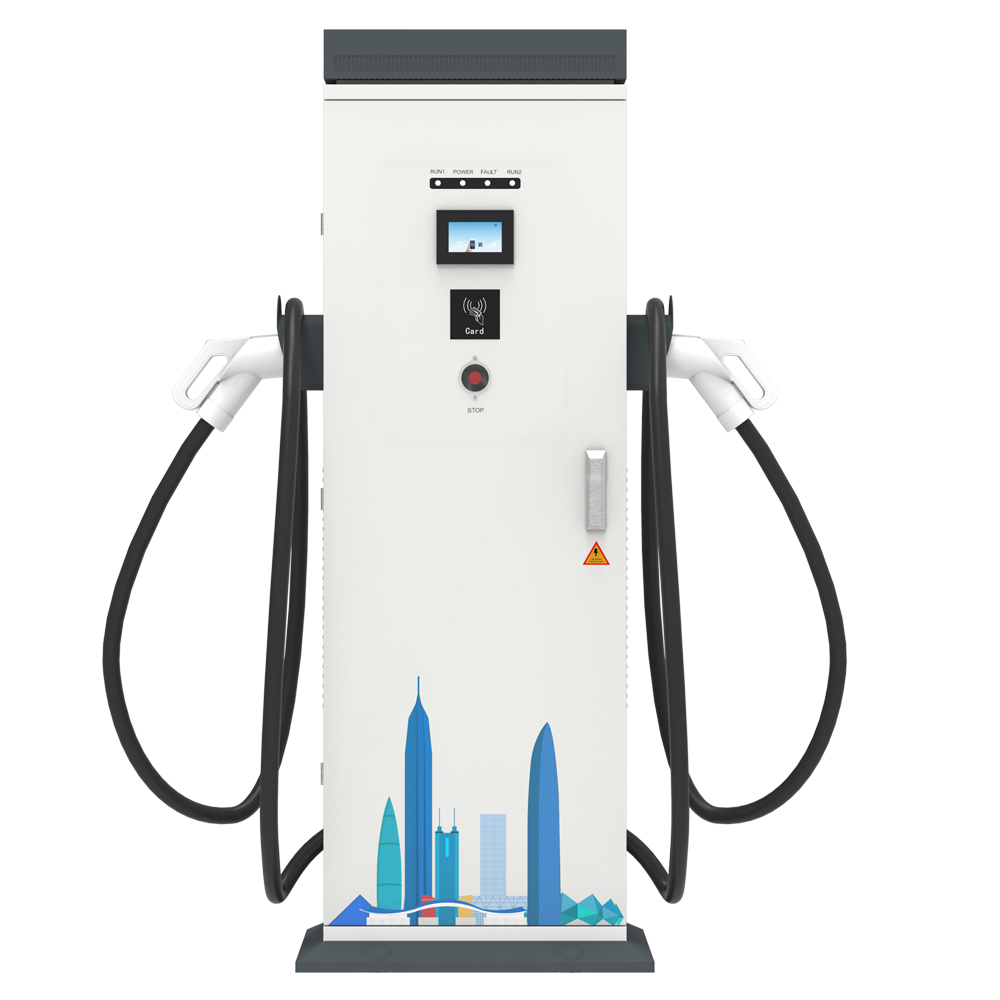 GB/T 40KW 150A DC EV Charging Station With Double Charging Gun