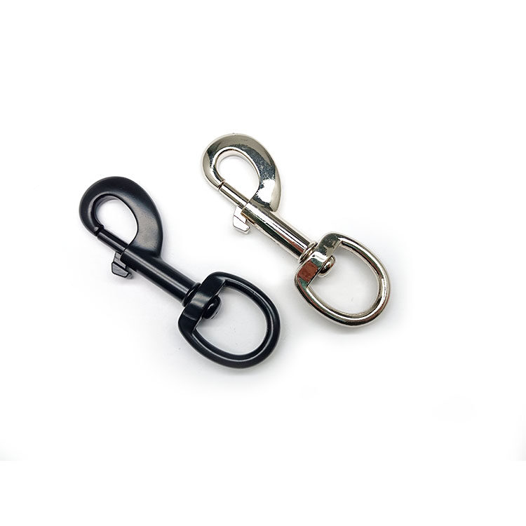 25mm Metal High Quality Metal Eye Hooks Clasp Pet Dog Leash 1'' Swivel Snap Hook Webbing Carabiner For Dogs Lanyard Hook