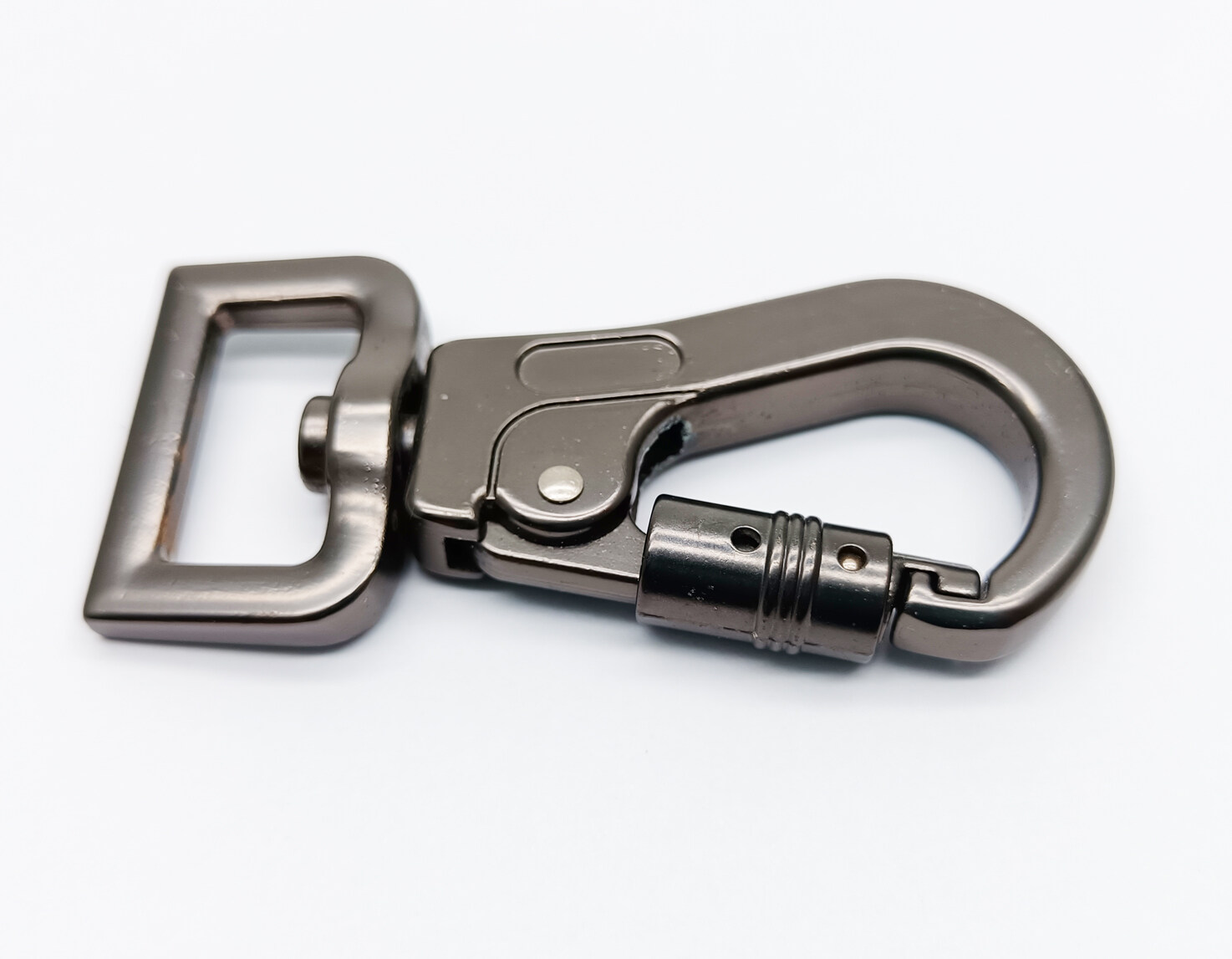swivel snap hook dog leash practical strap screw buckle metal snap hooks keychain high quality locking carabiner