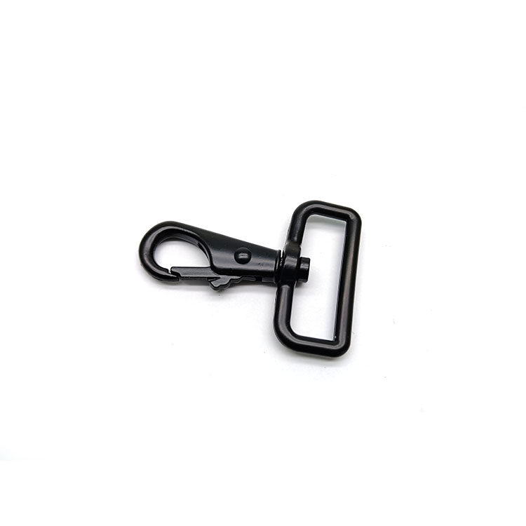 Black Metal Bag Parts Accessories Swivel Snap Hook for dog leash Durable 38mm black Zinc alloy metal swivel for pet