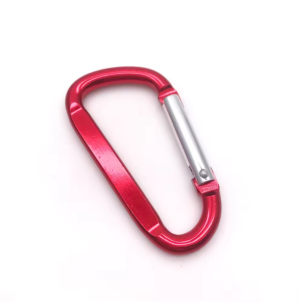 Colorful 6061 Custom Carabiner Camping Flat Carabiner Clip And Hook Promotion Gift Keychain Aluminium Alloy Carabiner
