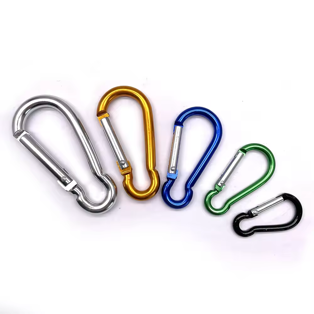 Mini Colorful Aluminum Spring Carabiner Clips Snap Hook Keychain EDC Survival Outdoor Camping Tools Aluminum Springs
