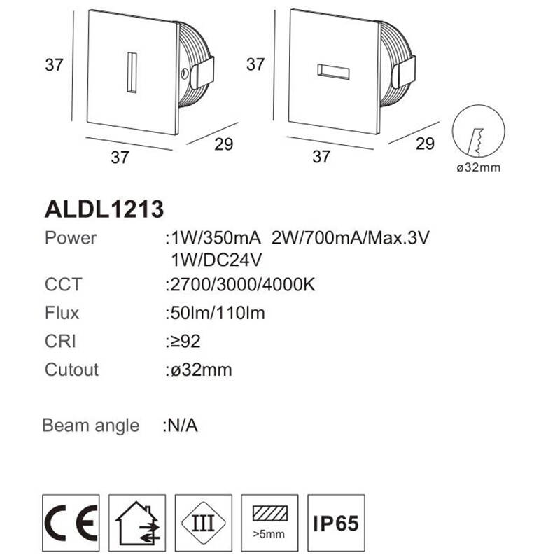 square step lights