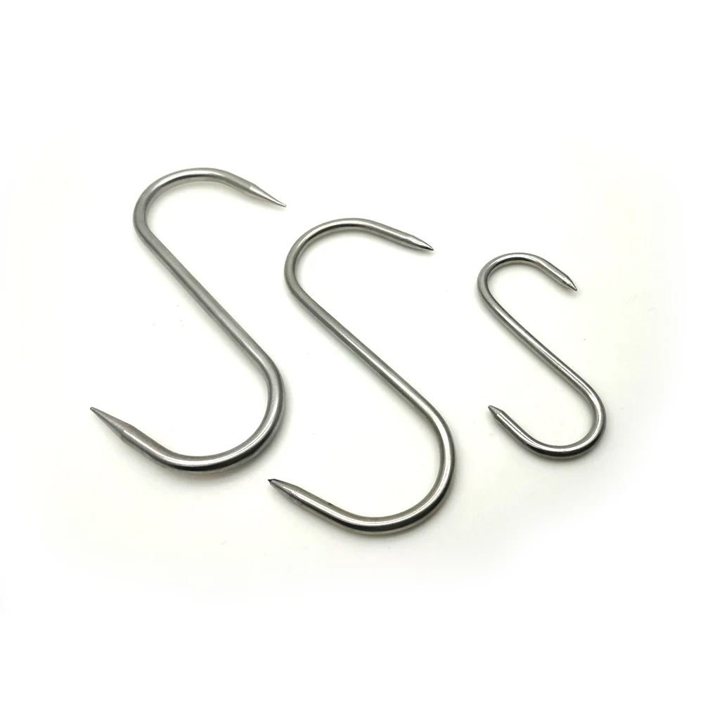 High Quality Stainless Steel 304 Hanging Tools For Butchers S Shape Hook Meat hook