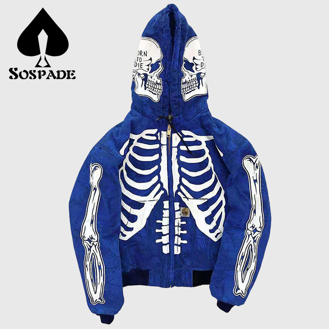 Sospade,Custom Hoodie,Full zip-up hoodie,