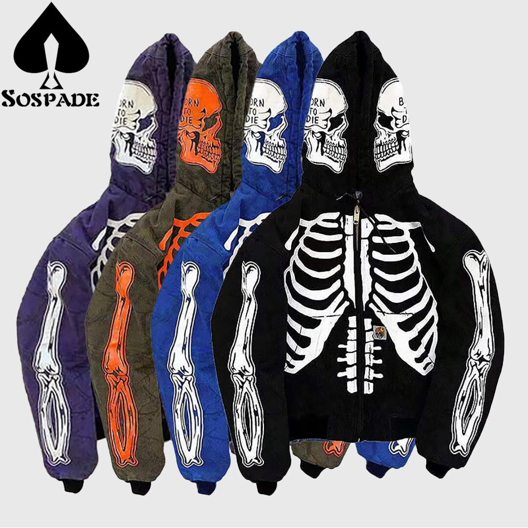 Sospade,Custom Hoodie,Full zip-up hoodie,