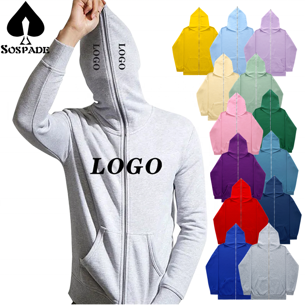 Sospade,Custom Hoodie,Full zip-up hoodie,