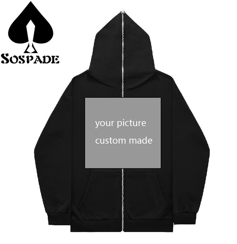 Sospade,Custom Hoodie,Full zip-up hoodie,Hoodie,