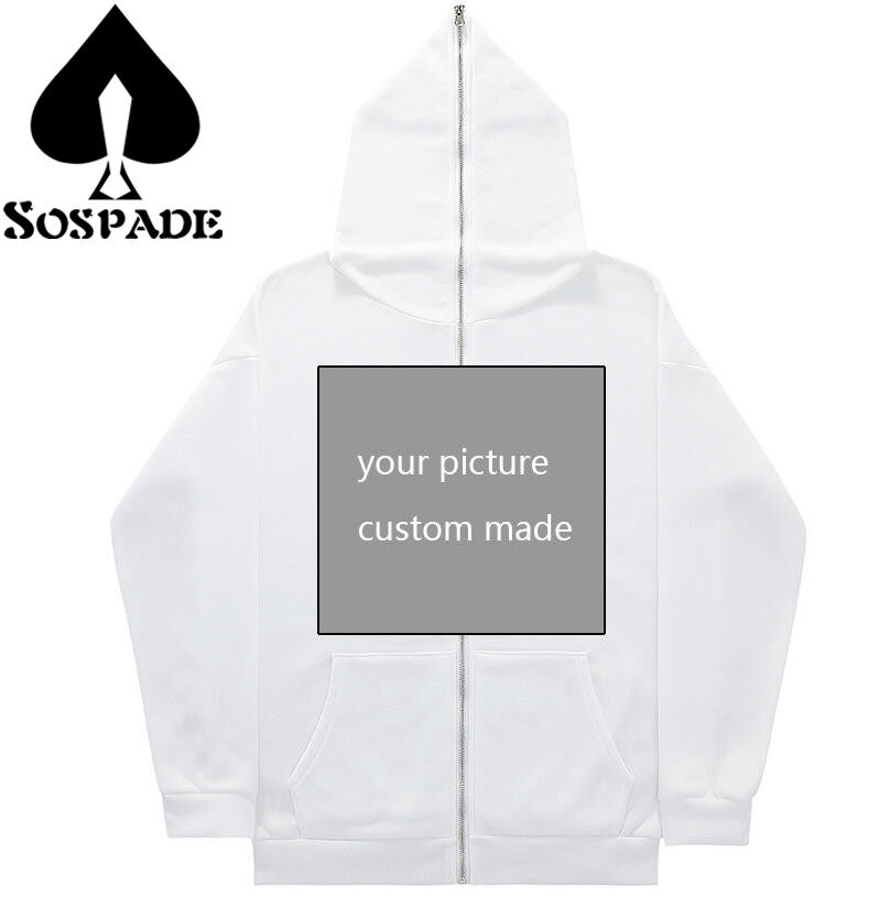 Sospade,Custom Hoodie,Full zip-up hoodie,Hoodie,