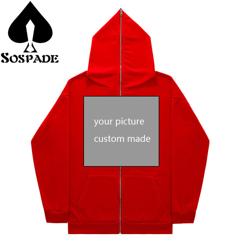 Sospade,Custom Hoodie,Full zip-up hoodie,Hoodie,