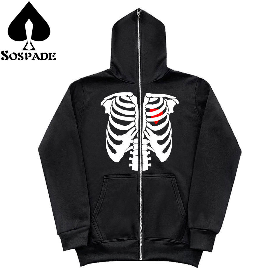 Sospade,Custom Hoodie,Full zip-up hoodie,