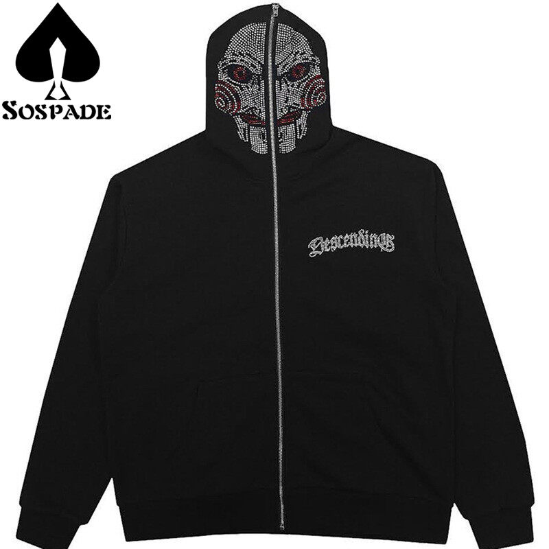 Sospade,Custom Hoodie,Full zip-up hoodie,