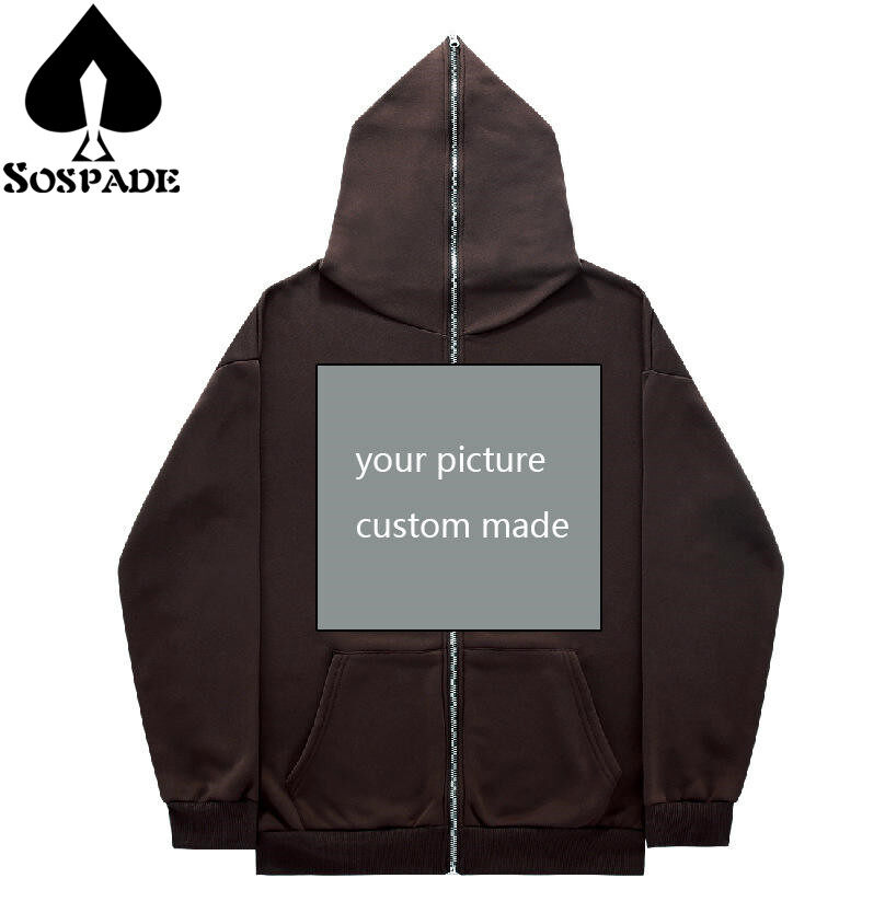 Sospade,Custom Hoodie,Full zip-up hoodie,