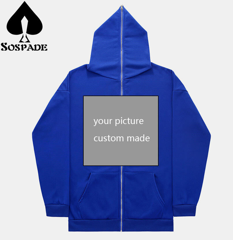 Sospade,Custom Hoodie,Full zip-up hoodie