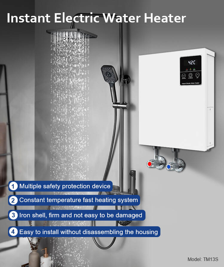 Both 380V And 220 Volts Instant Heating Hot Electric Stainless Steel Water Heater For Bathroom
