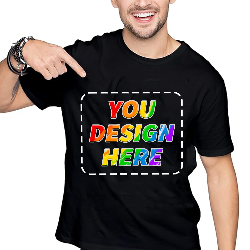 Streetwear Designer Oversized Men's T-Shirt Custom Logo Cotton T-Shirt Summer Men's Relaxed Fit T-Shirt