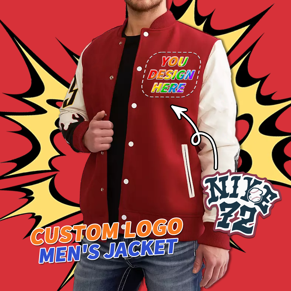 Custom logo high quality hot selling men's baseball jacket bomber college jacket streetwear jacket