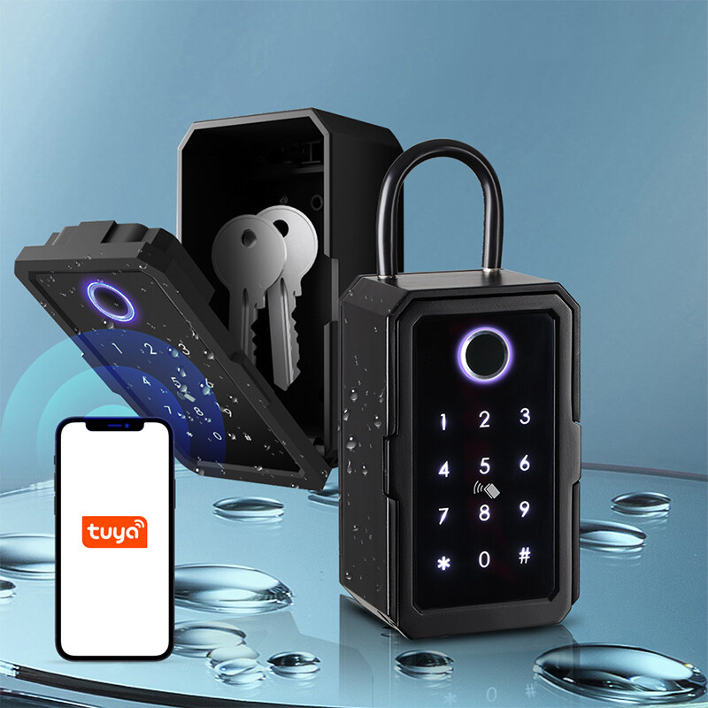 Good Quality Small Aluminum Alloy Smart Key Box With TT Lock/TUYA APP/Fingerprint/Password/IC Card Unlock