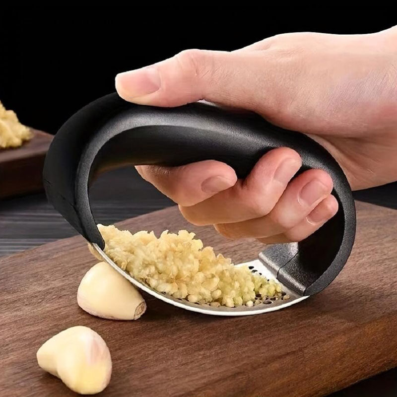 Stainless Steel Garlic Press Chopper Cutter