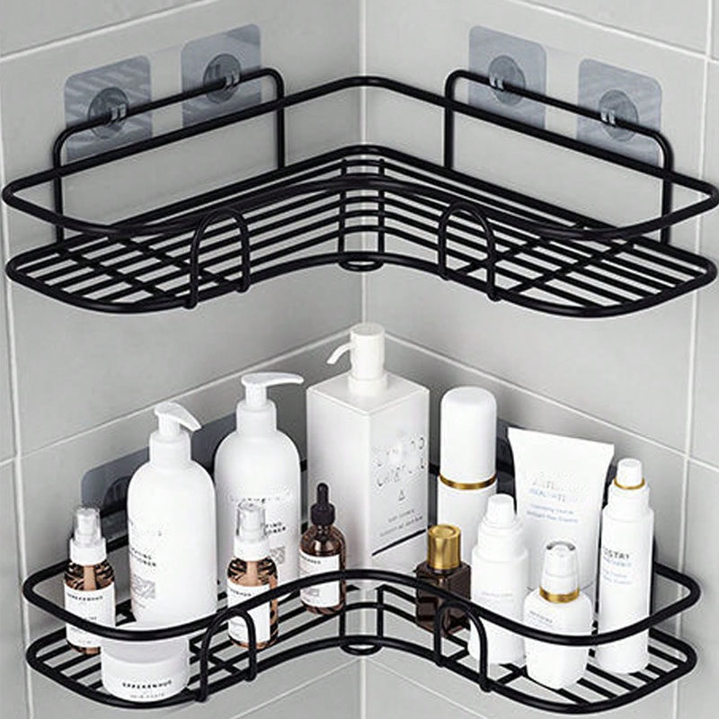 Bathroom Kitchen No Punching Triangle Storage Rack