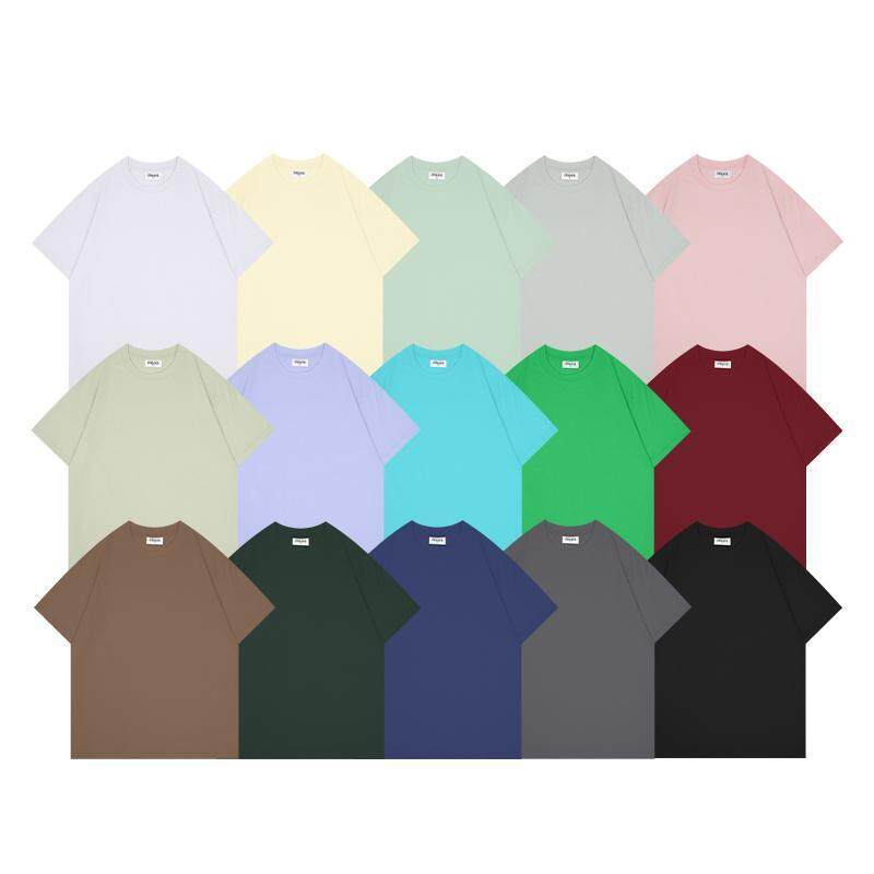 Boxy Thick Solid Color Unisex T Shirt