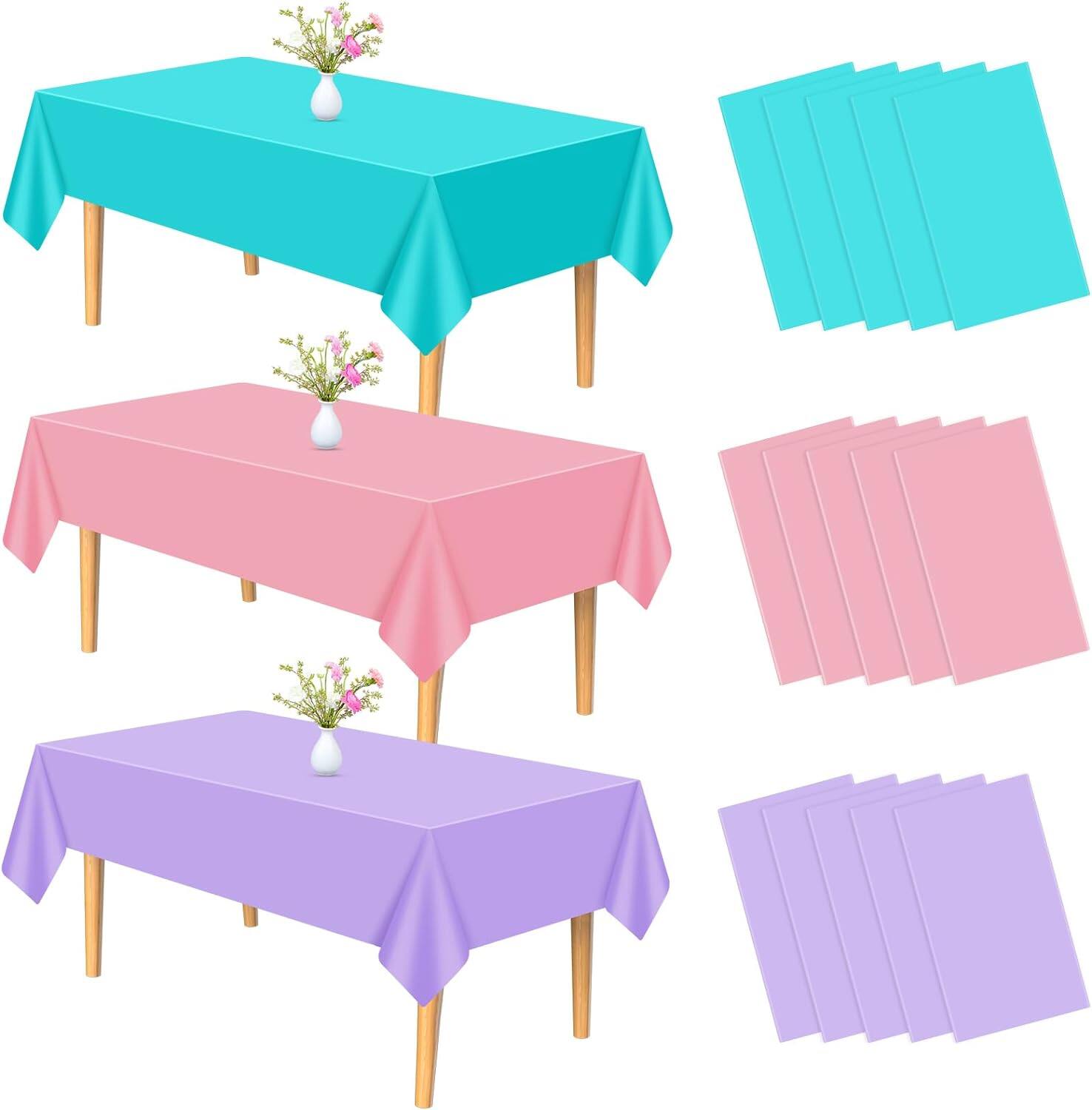 Modern PET Yellow Disposable Tablecloth