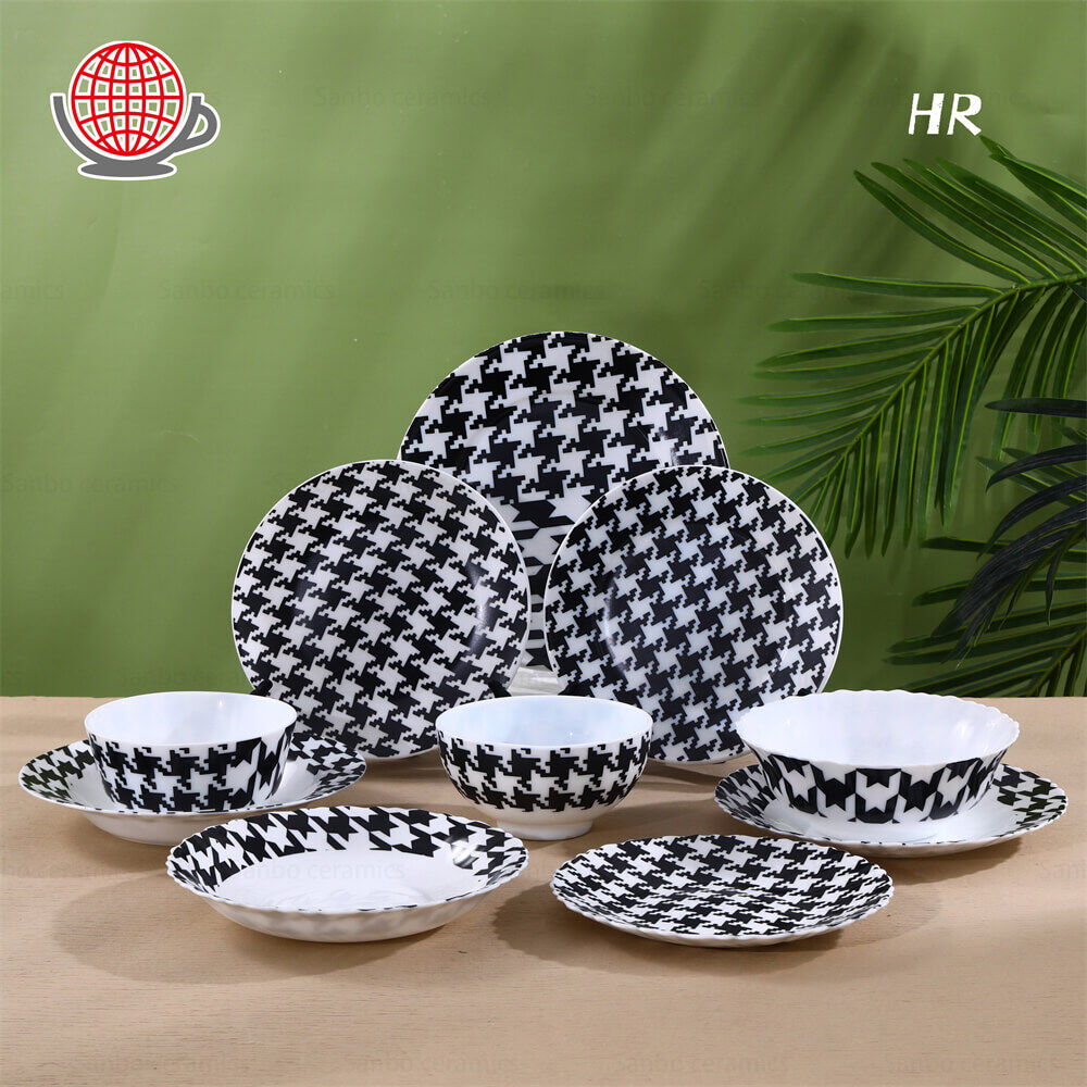black and white tableware,casual dishes,wholesale tableware suppliers